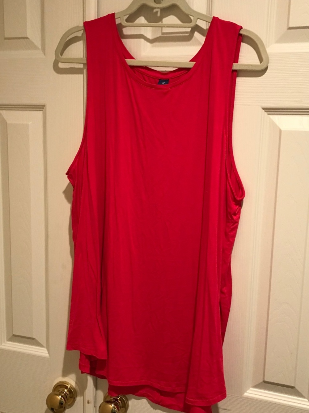Long pink tank top